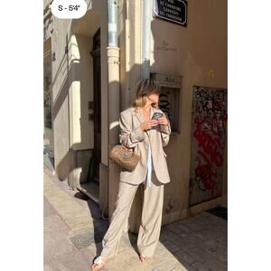 Djerf Avenue Forever blazer oat color oversize fit xs